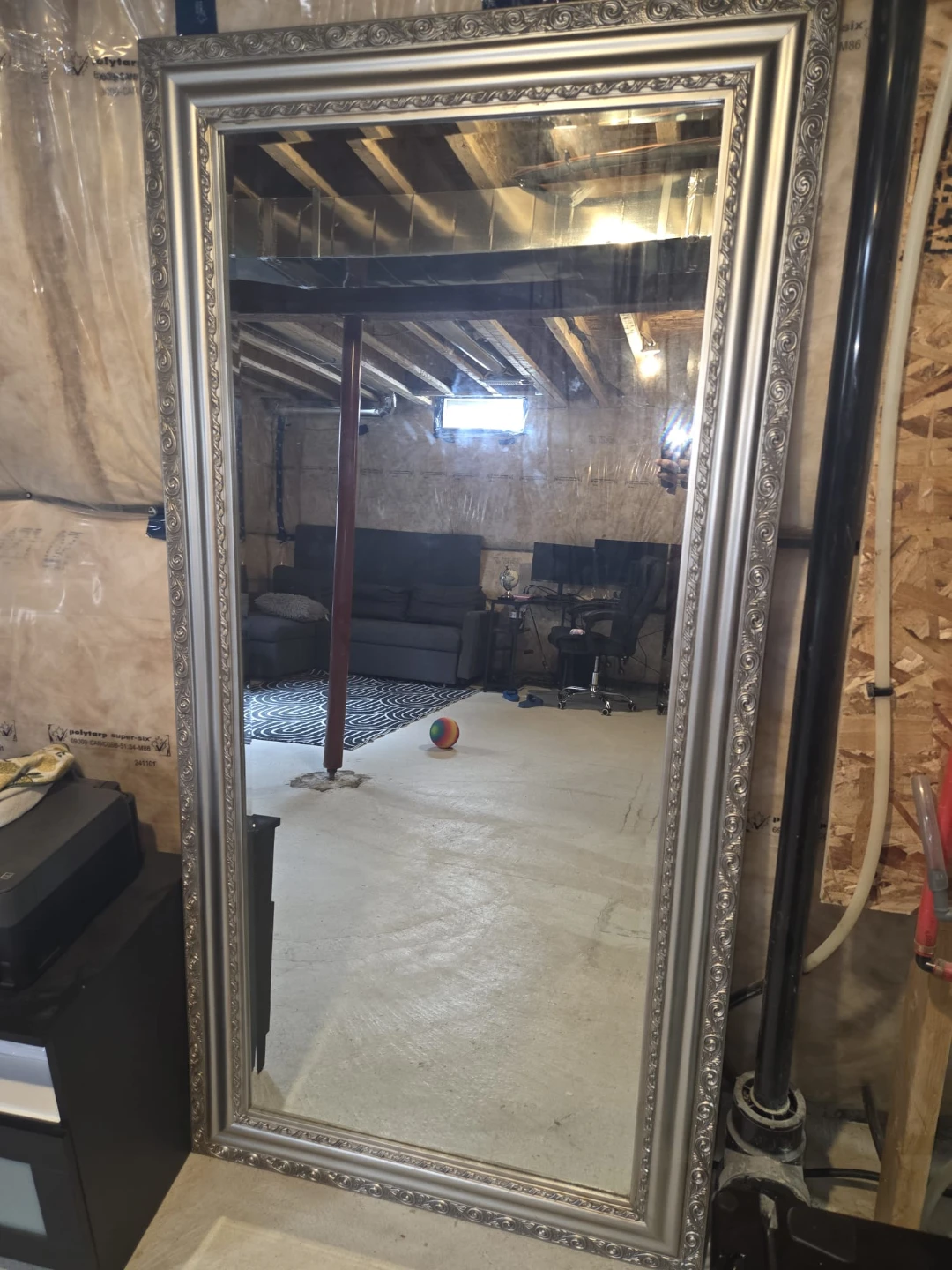 Large decorative mirror