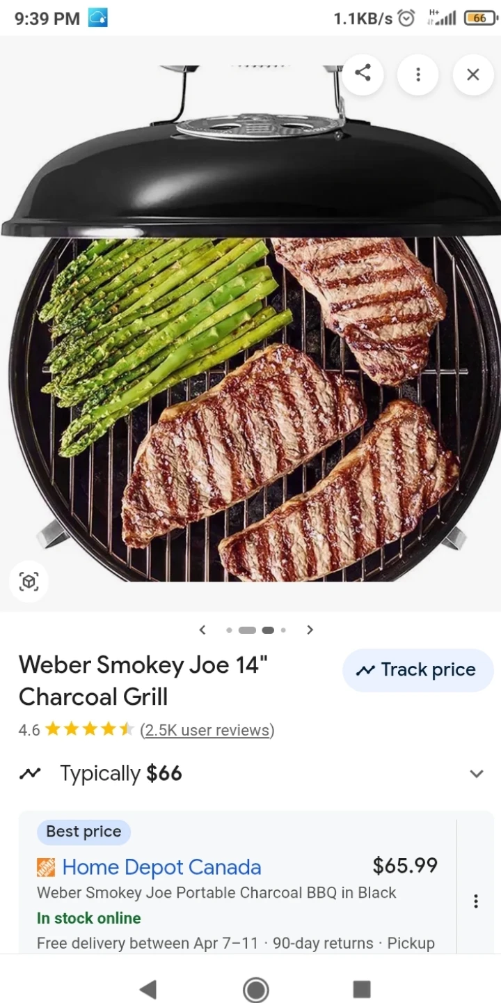 Webber 14 inch charcoal bbq - photo 2