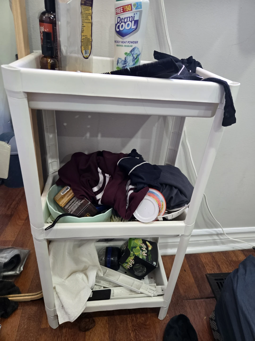 White 3-Tier Storage Shelf