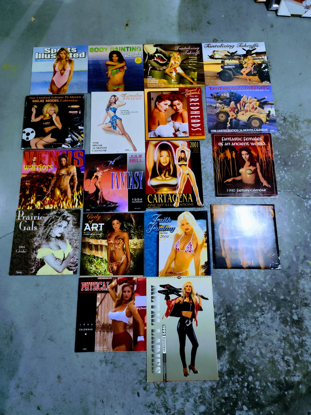 Vintage Pin - Up Calendars x18