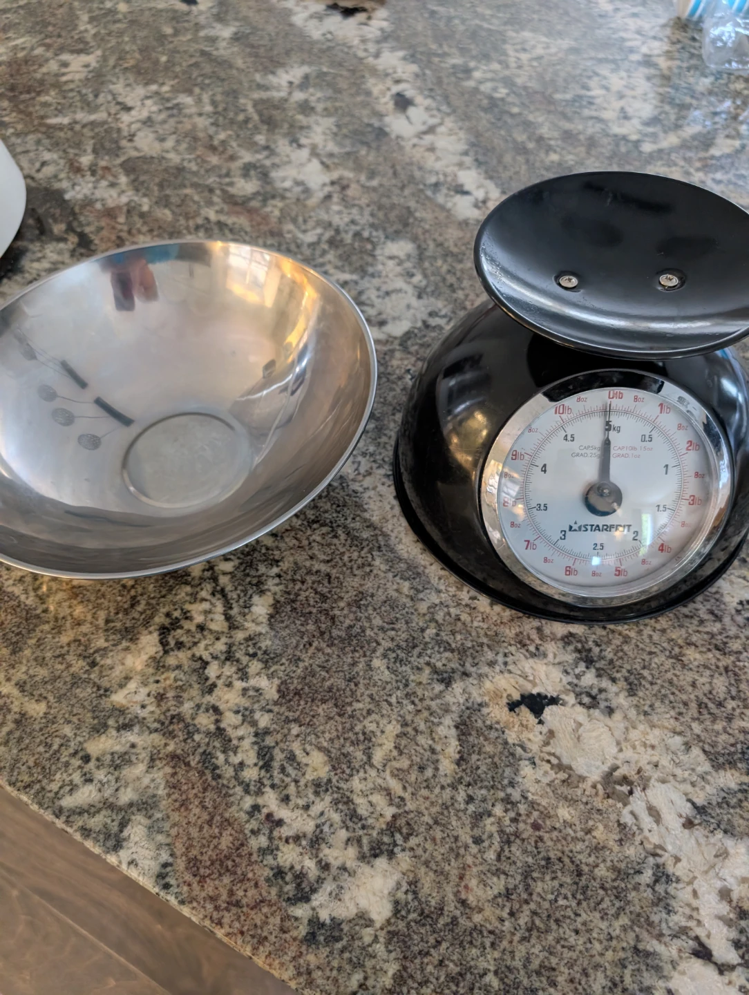 STARFRIT Kitchen Scale with Stainless Steel Bowl