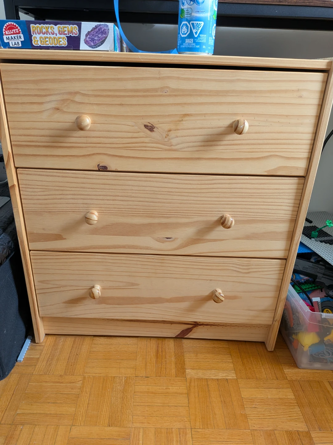 Pine 3-Drawer Dresser - photo 2