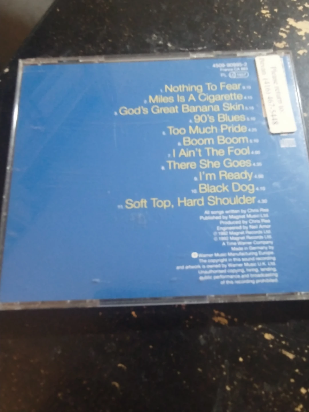 Chris Rea God's Great Banana Skin CD - photo 4