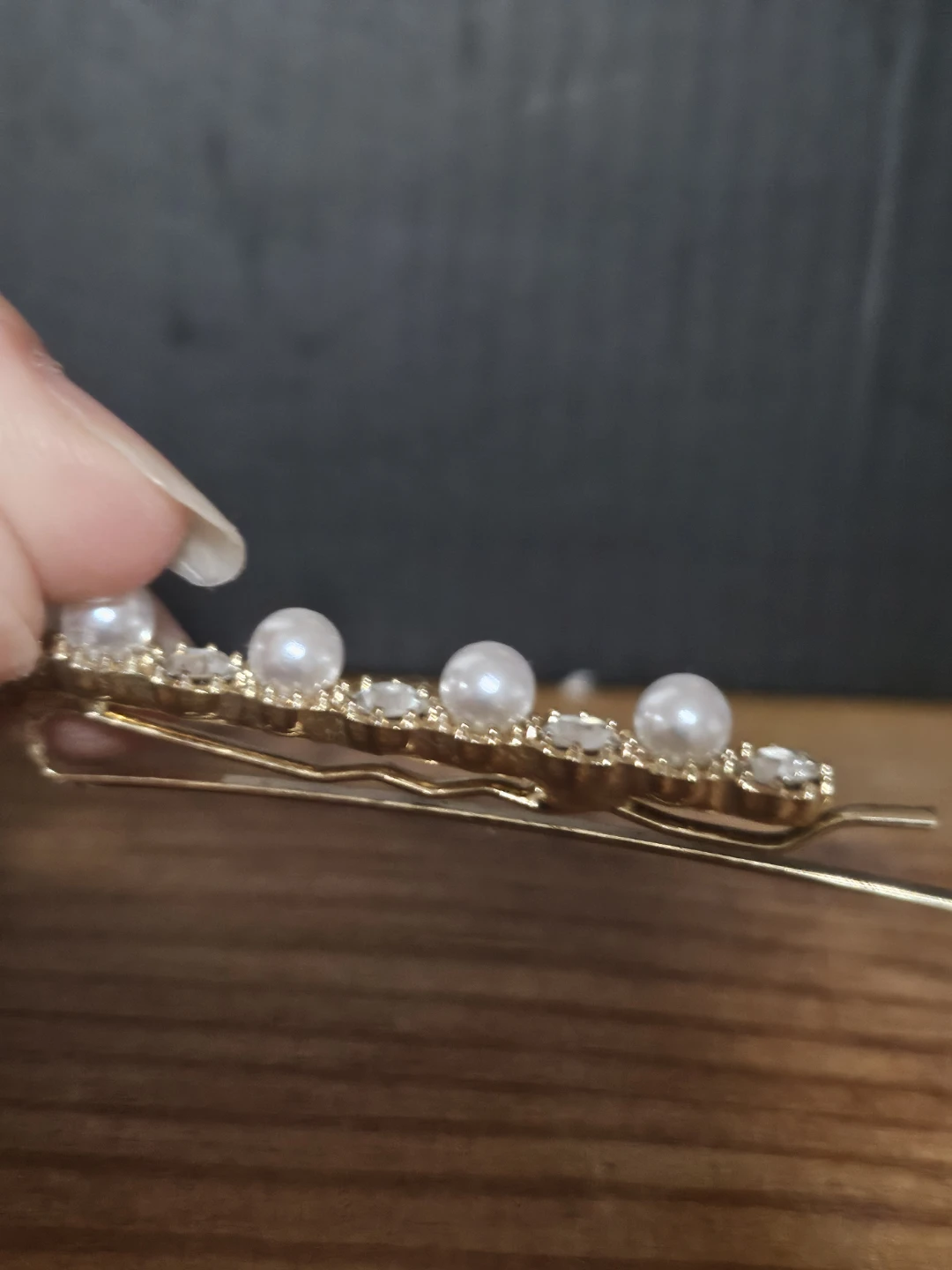 quiet luxury - aesthetic Pearl and Rhinestone Hair Clip Set - photo 2