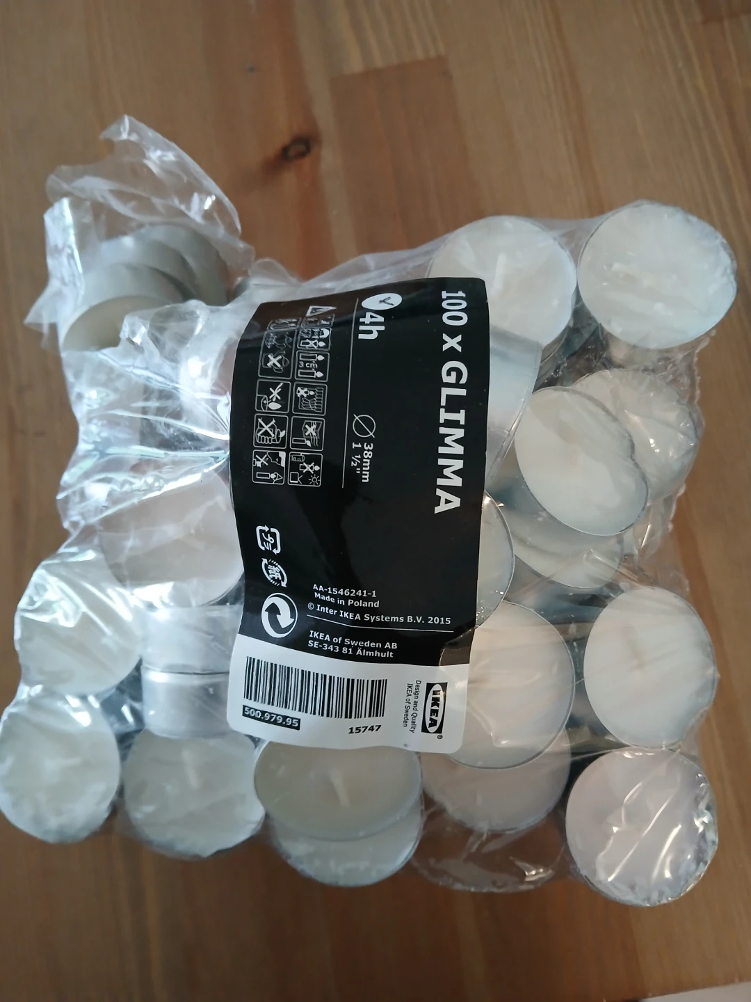 IKEA GLIMMA 100 x Tea Lights
