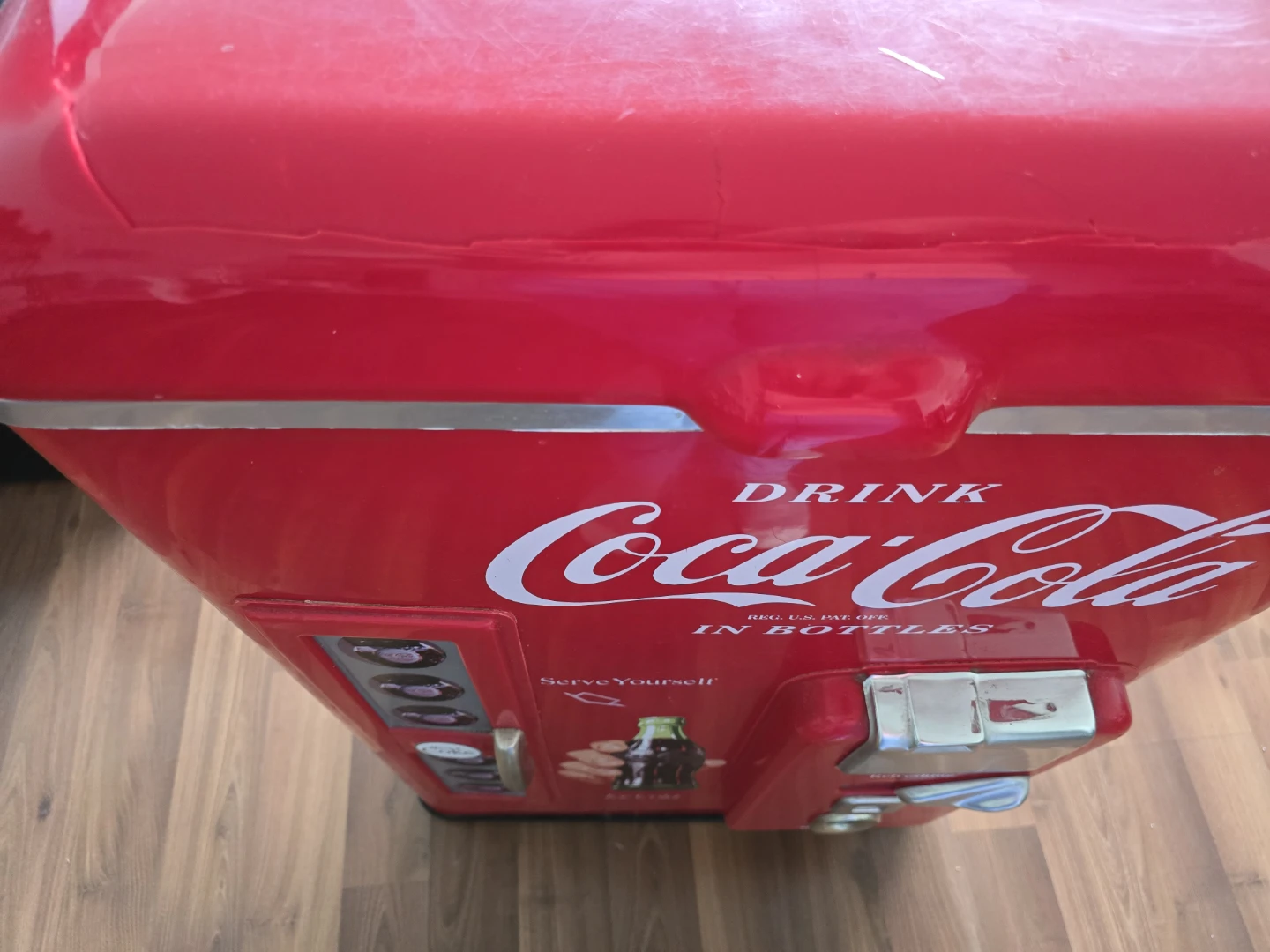 Coca-Cola "In Bottles" Retro Vending Machine Cooler