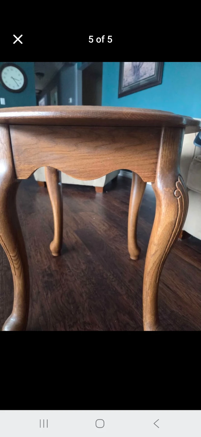 Solid Oak side tables - photo 5