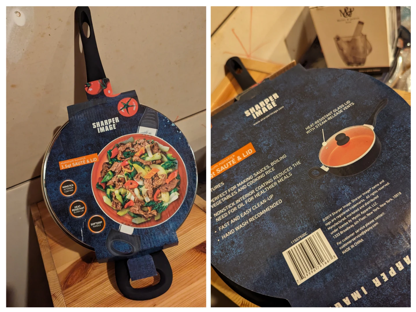 Sharper Image 3.5qt Saute Pan with Lid