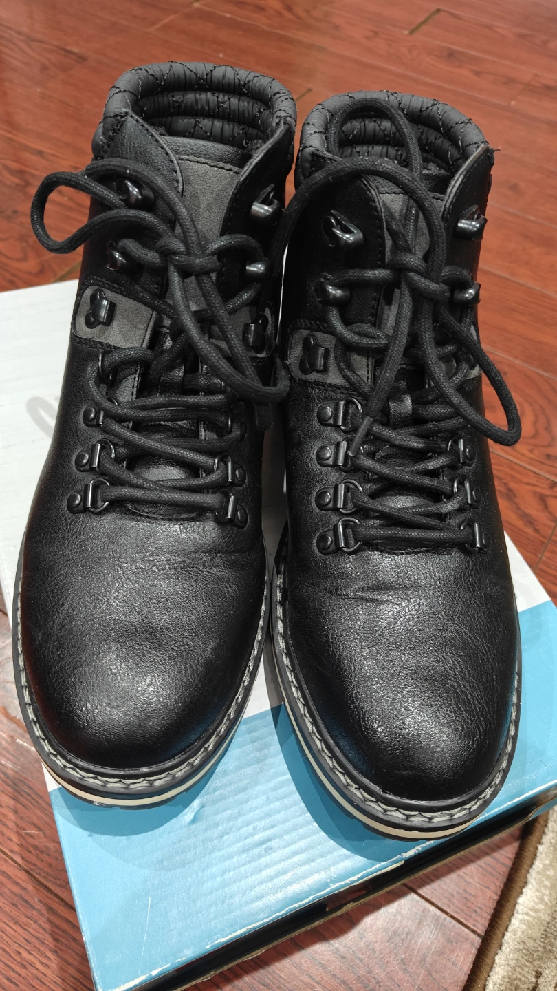 Joe Fresh Black Lace-Up Boots - photo 4