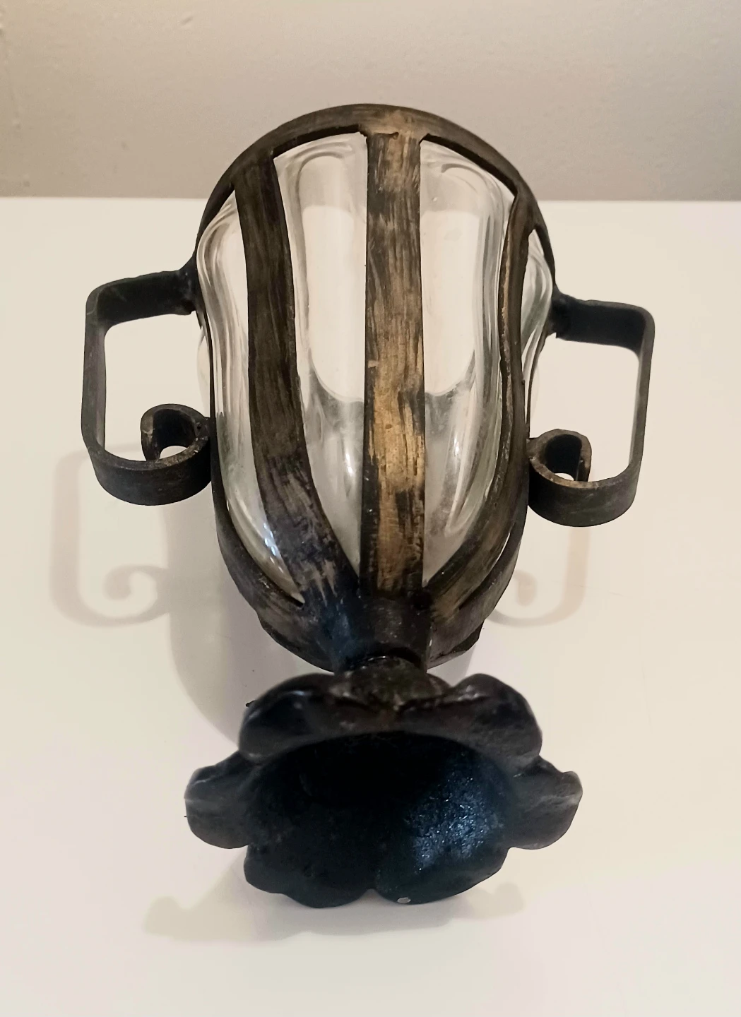 Vtg Hand Crafted Art  Nouveau Trophy-style Vase - photo 3