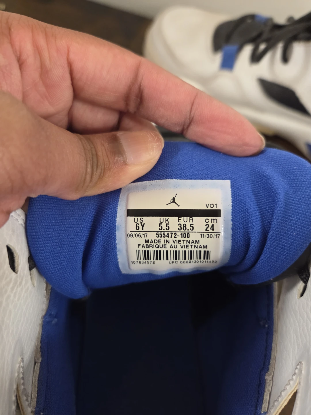 Nike Jordan Flight Club 91 Sneakers White/Blue/Black - photo 3