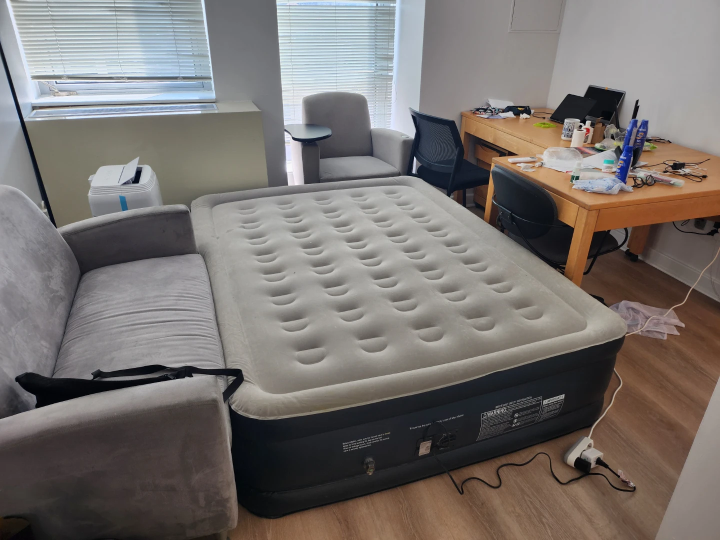Intex Queen Size Air Mattress with Built-in Pump