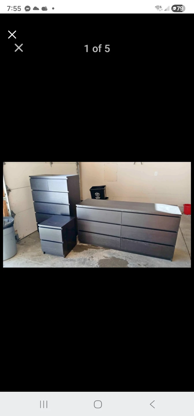 Malm dresser plus 2 side tables - photo 5