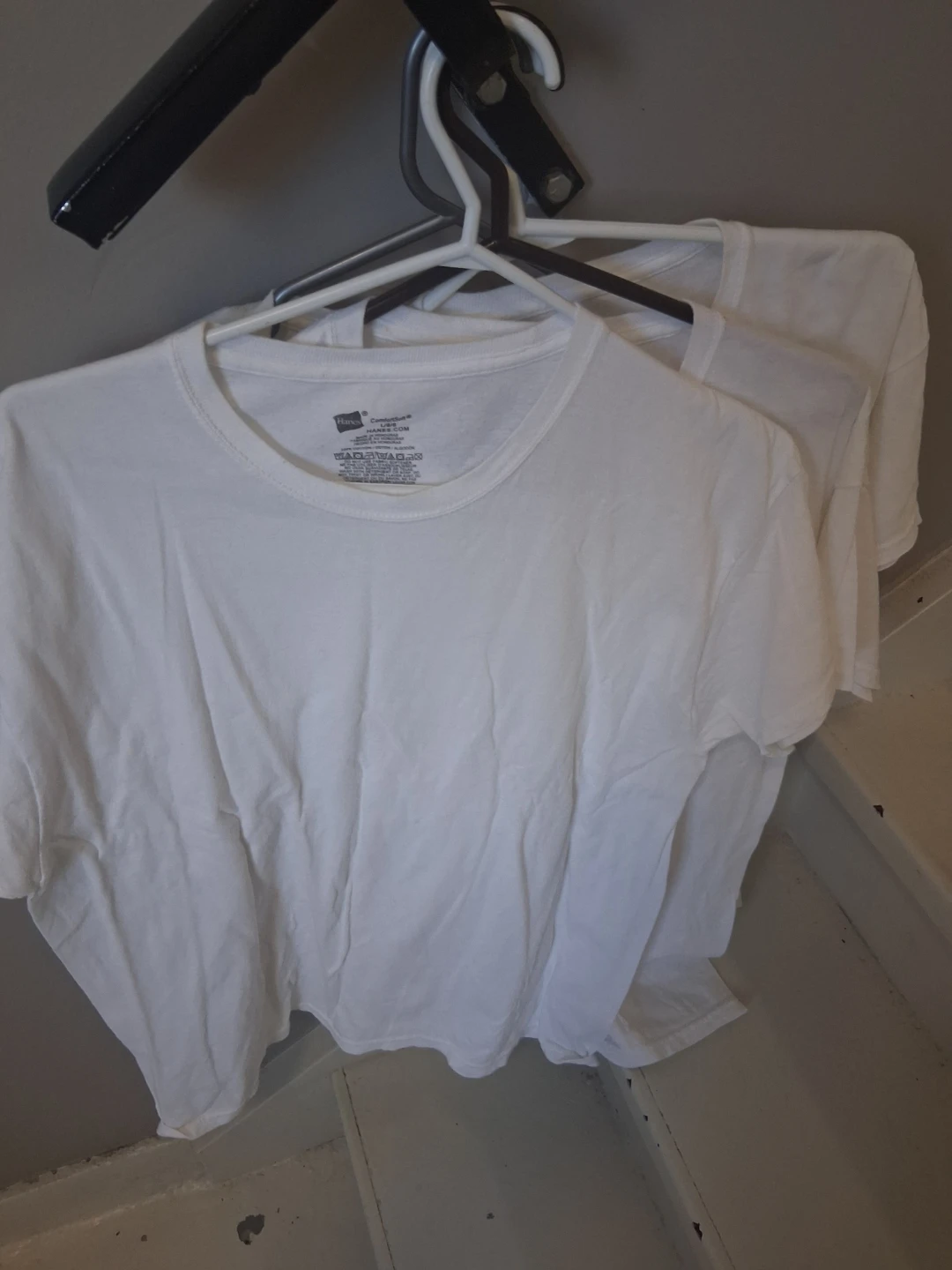 Hanes ComfortFit White T-Shirts 4 pcs