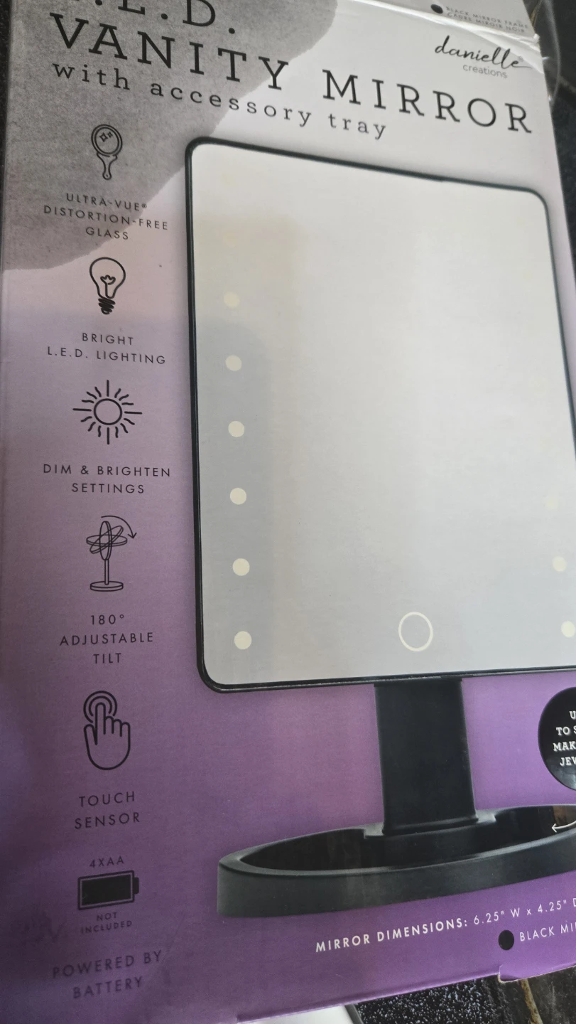 Danielle Creations LED Vanity Mirror with Accessory Tray