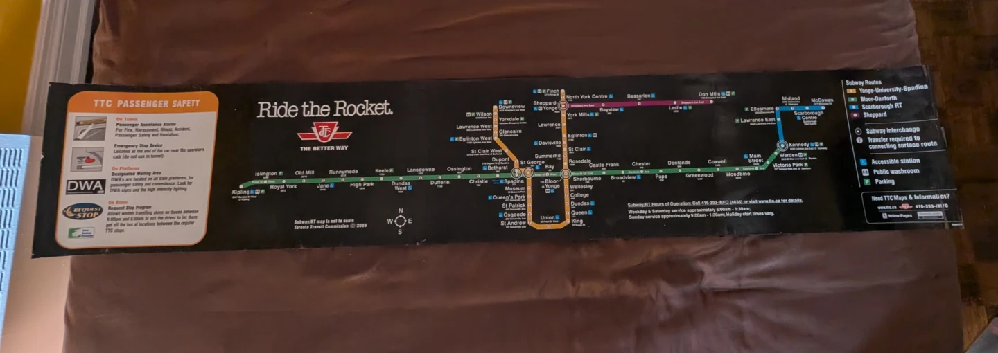 Vintage TTC Subway Poster