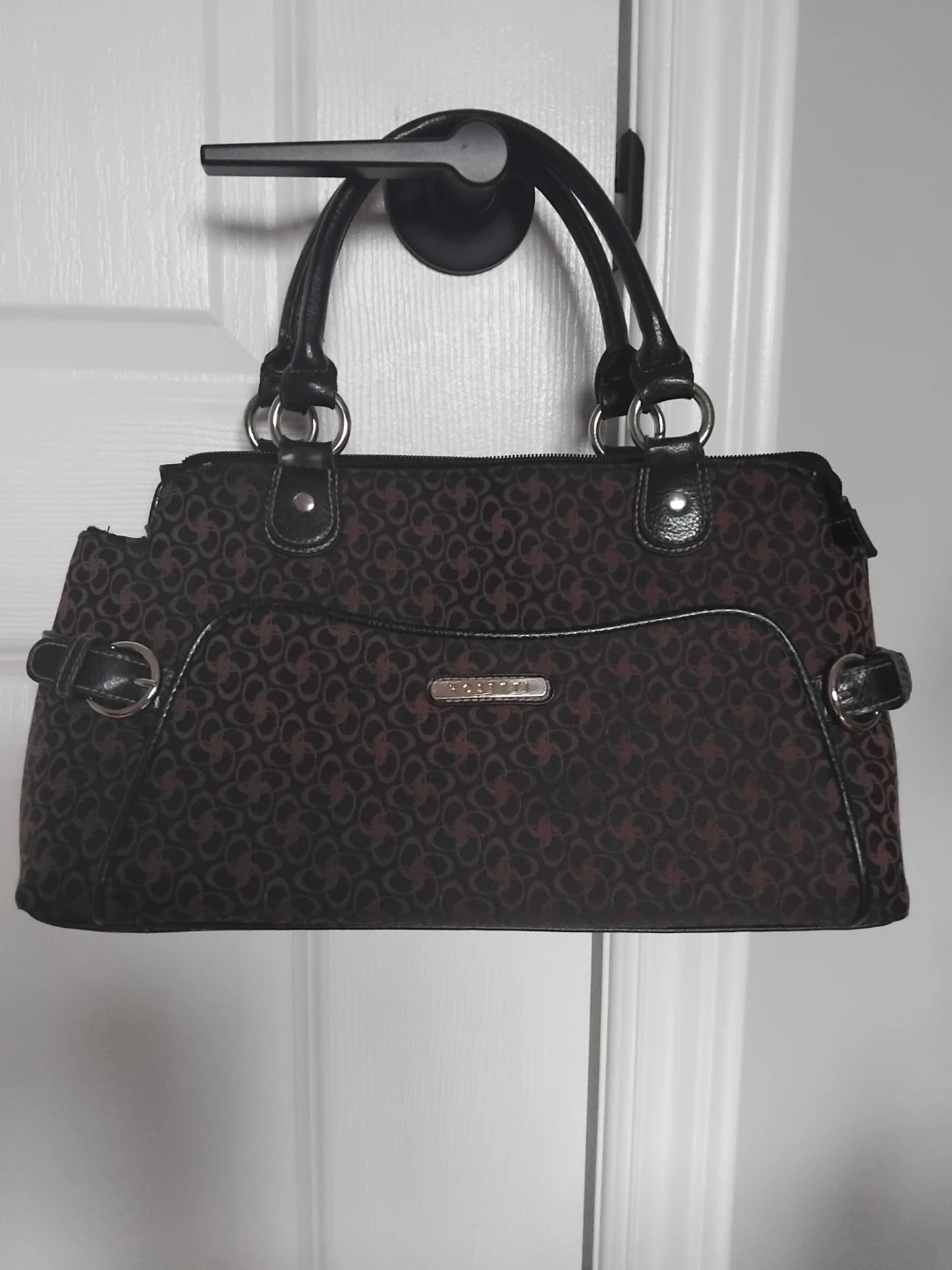 Rosetti Brown Signature Print Handbag