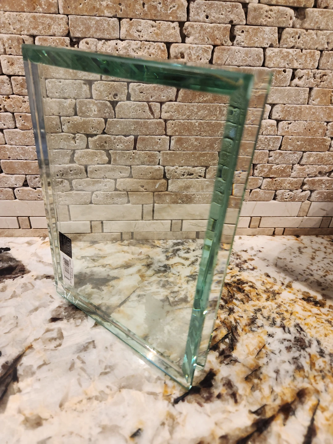 Clear Glass Floating Picture Frame