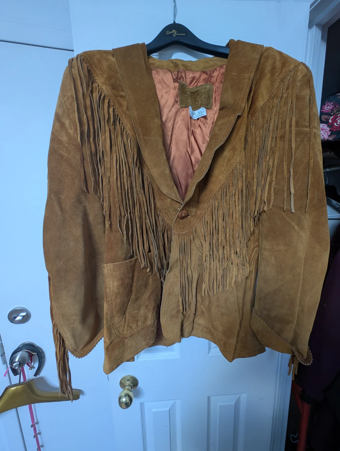 Tan Swede Fringe Jacket - photo 2