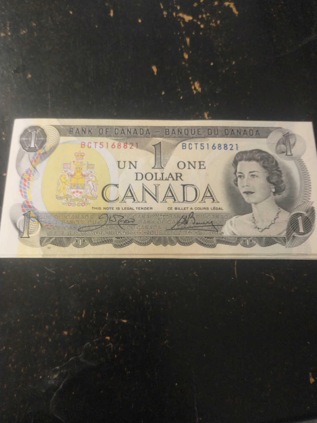 1973 Canada uncirculated $1 banknote - photo 2