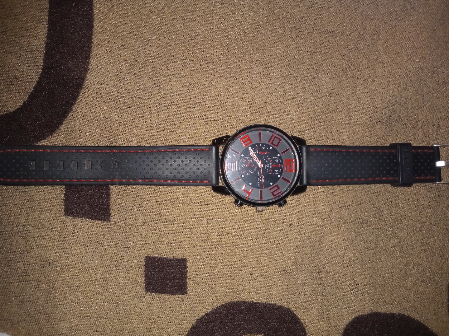 GT Grand Touring Men's Watch - Black with Red Accents - photo 2