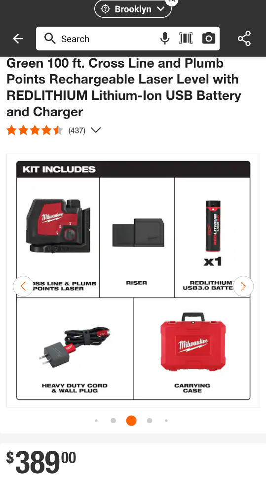 3.0 USB Milwaukee RECHARGEABLE Green Laser Combo - photo 4