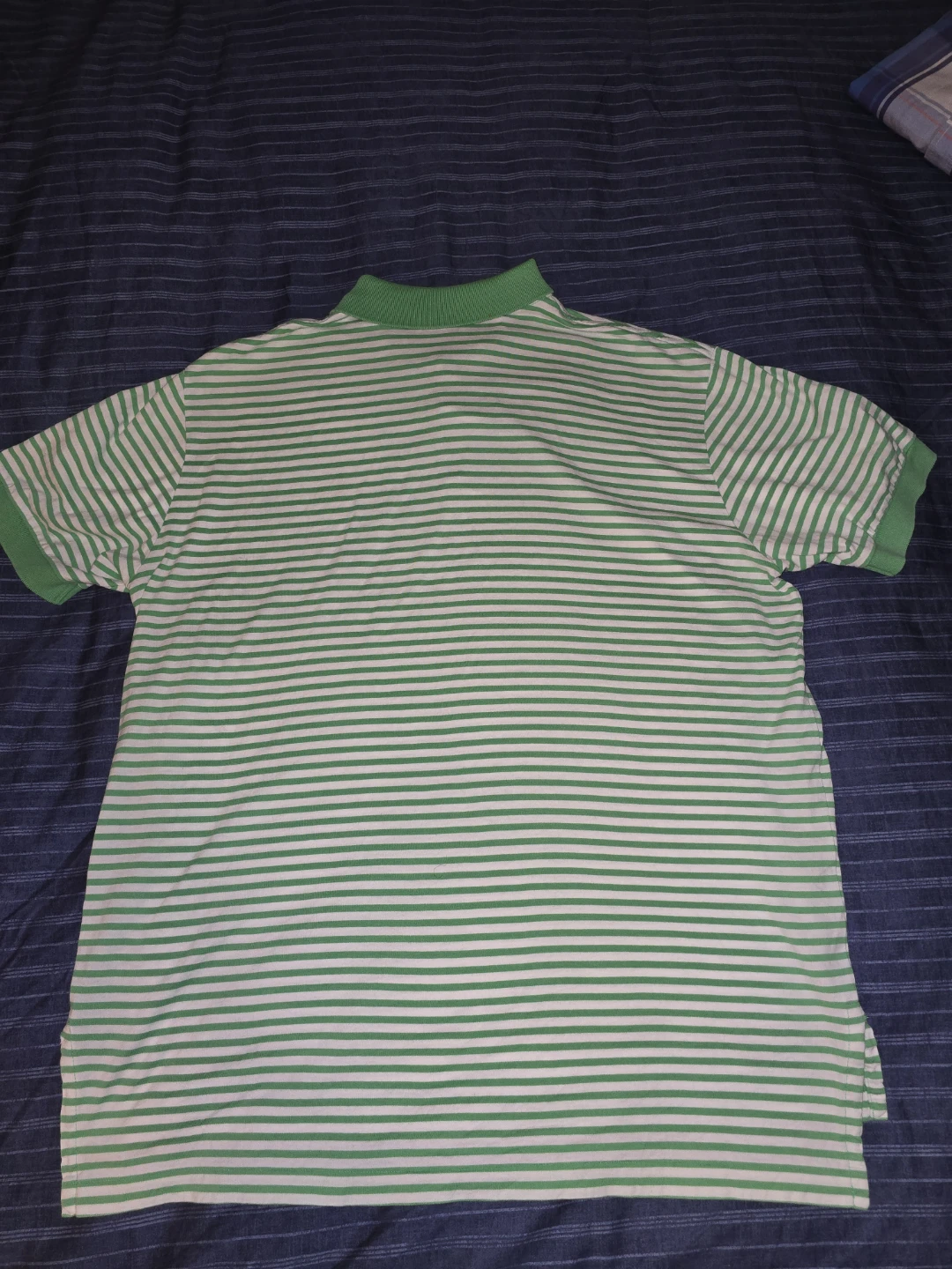 Lg - Ralph Lauren Striped Polo - Green/White ( CLEAN) - photo 2