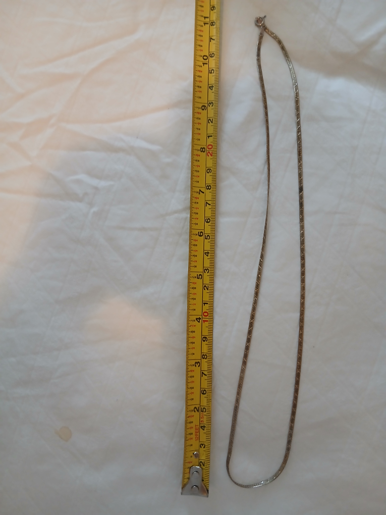 Sterling Silver Herringbone Chain Necklace - photo 2