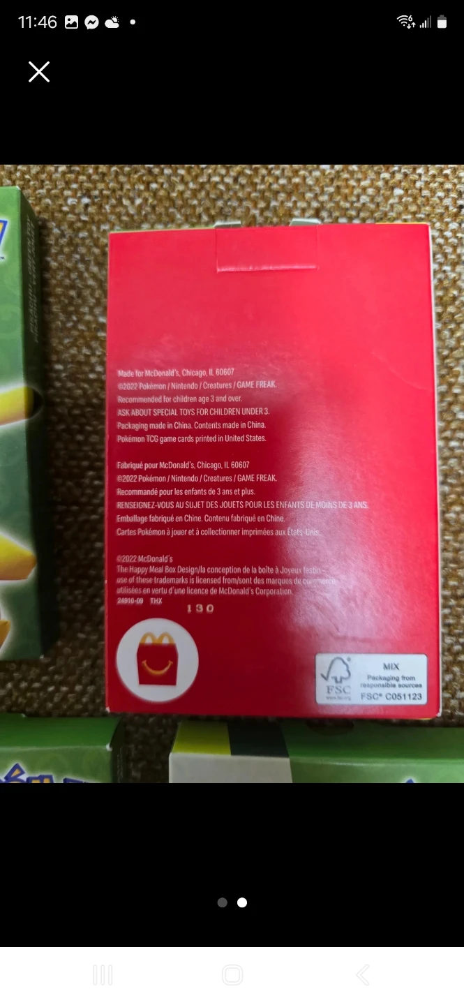 Pokemon Happy Meal Boxes McDonald's - photo 2
