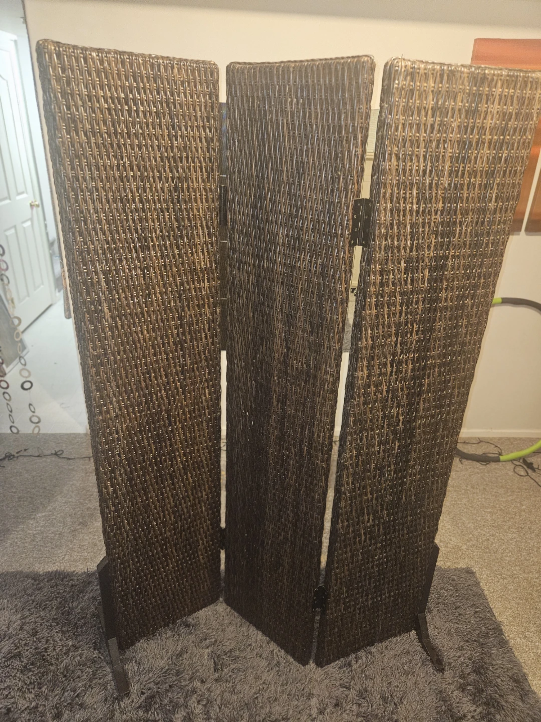 Wicker Room Divider Screen