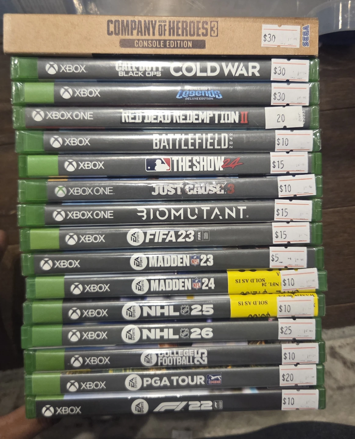 Xbox one/ series x games