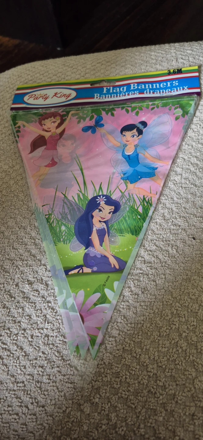 Party King Flag Banners - Fairy & Princess Designs