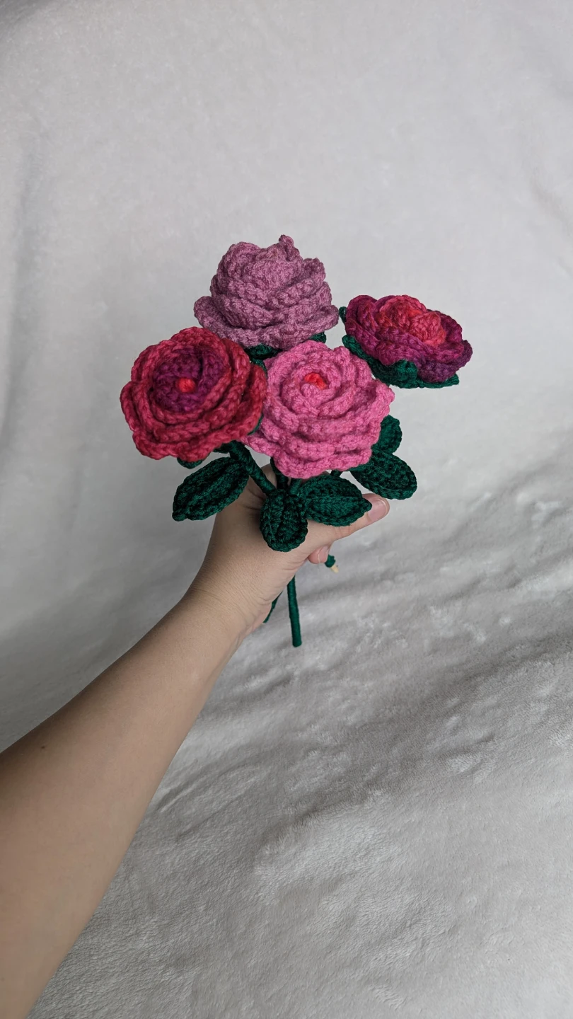 Handmade Crochet Rose flowers - photo 5