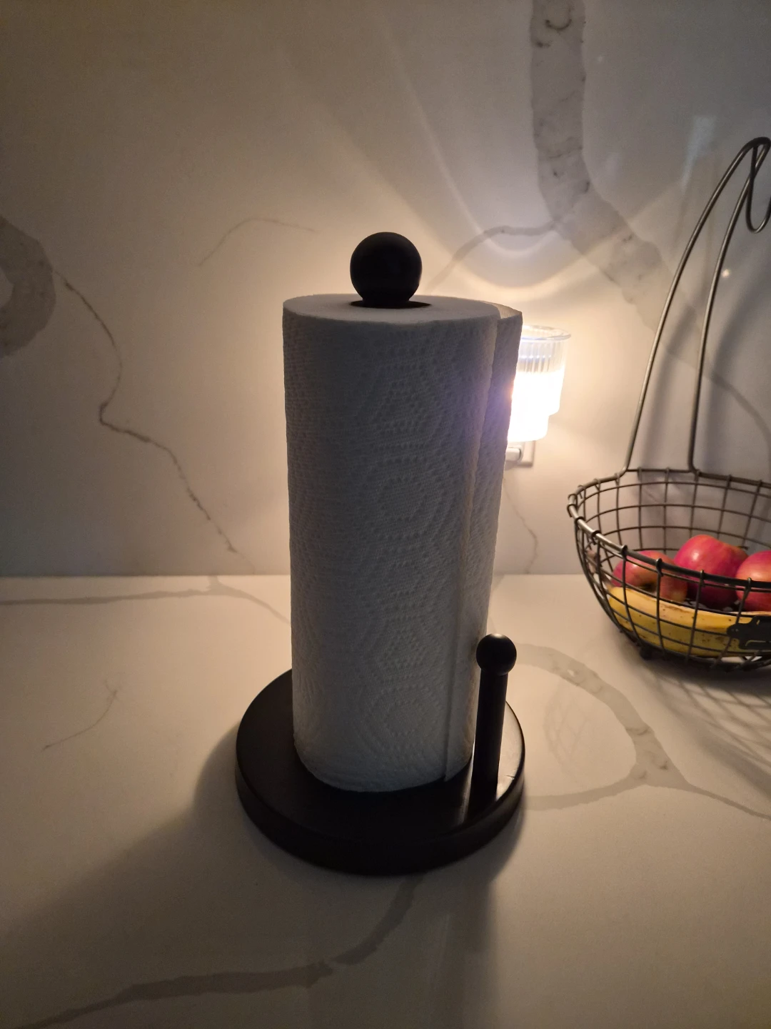 Black Metal Paper Towel Holder - photo 3