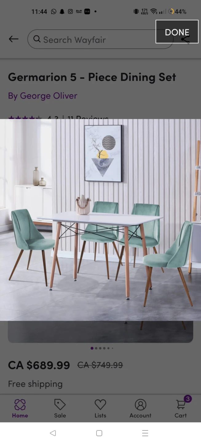 Dining table Set - 5 Piece