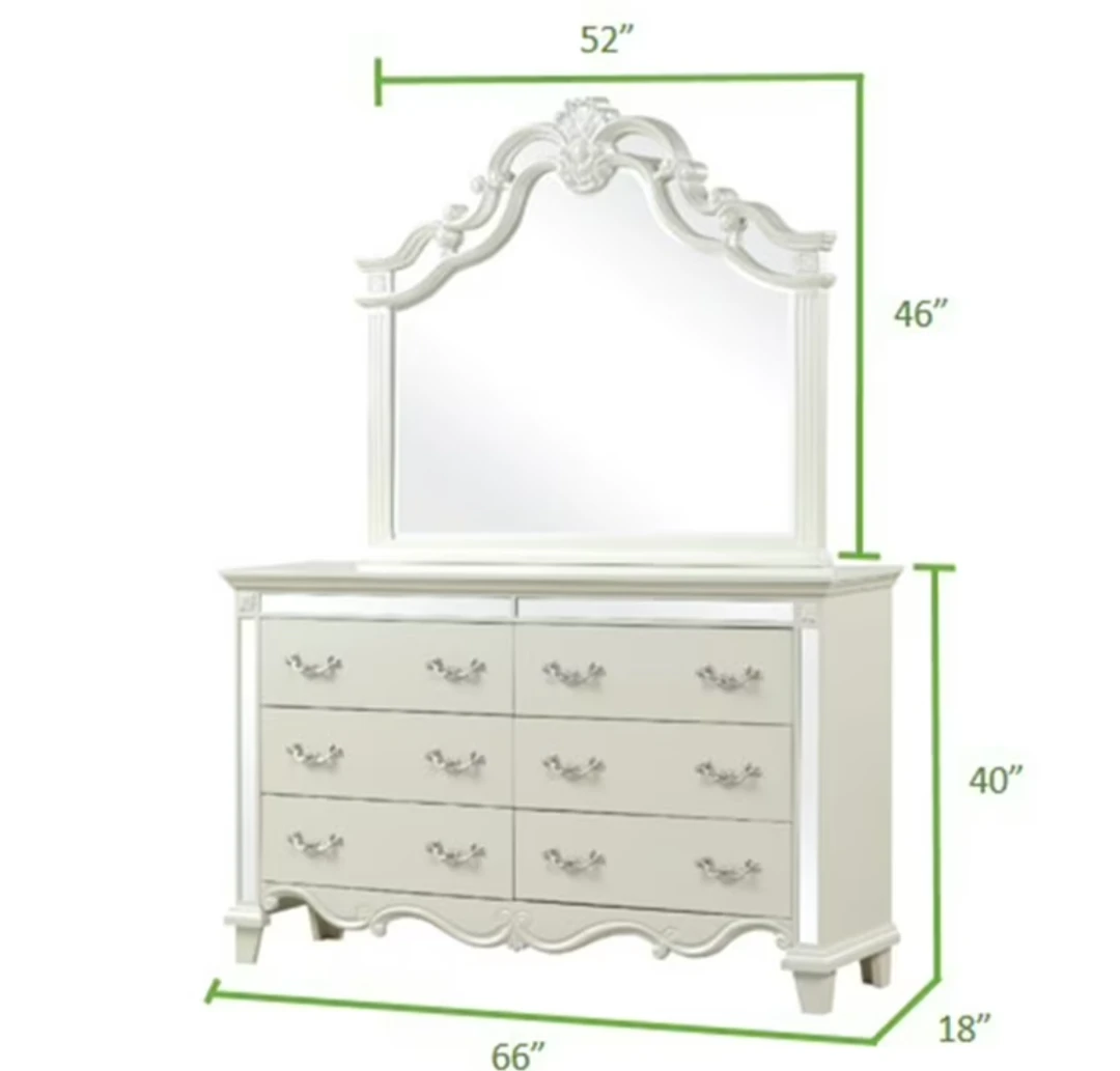 ✨ LUXURY $1,500+ GLAM DRESSER  & MIRROR SET NOW FOR $849✨