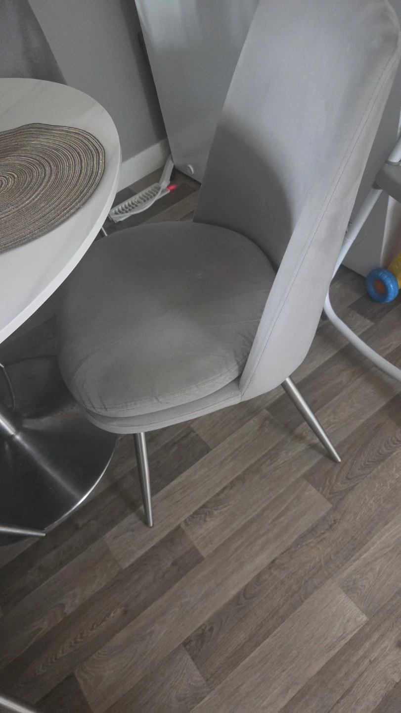 Grey Velvet Dining Chair
