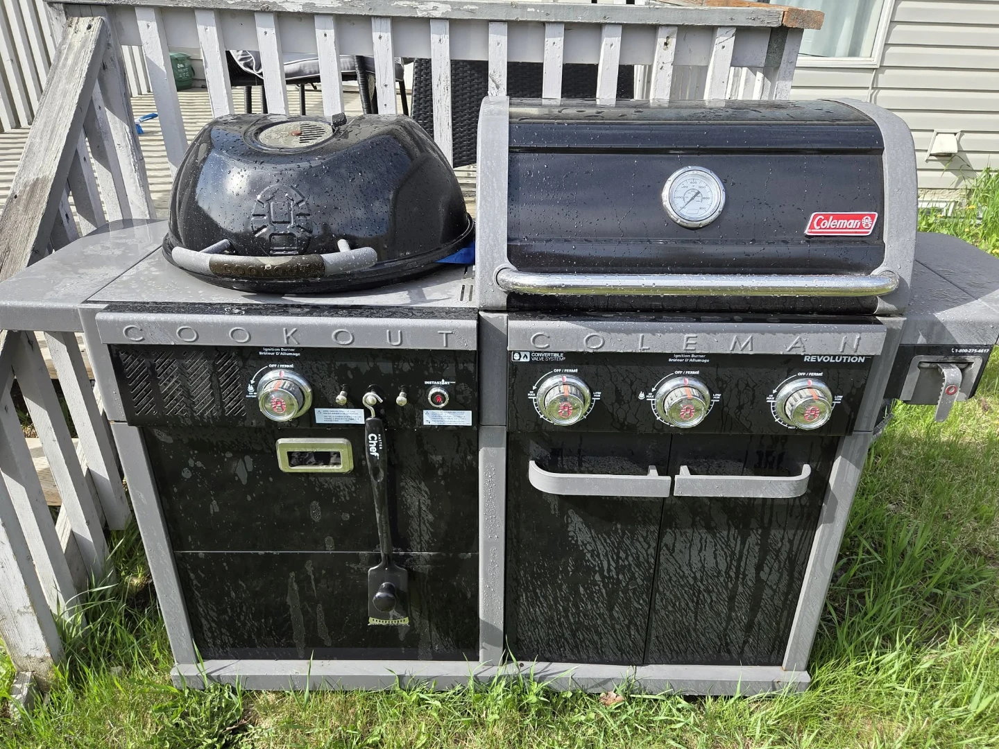 Coleman Revolution Cookout Charcoal/Propane BBQ