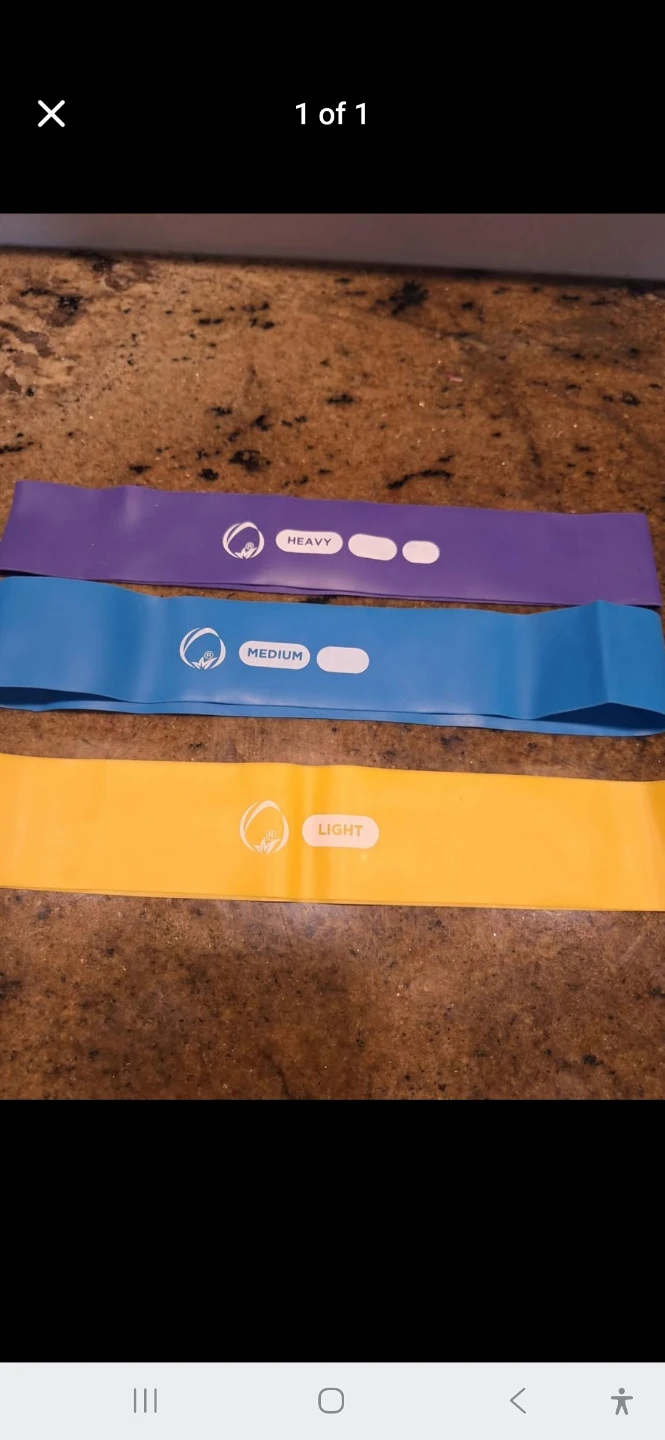 Set of 3 Resistance Bands (Light, Medium, Heavy)