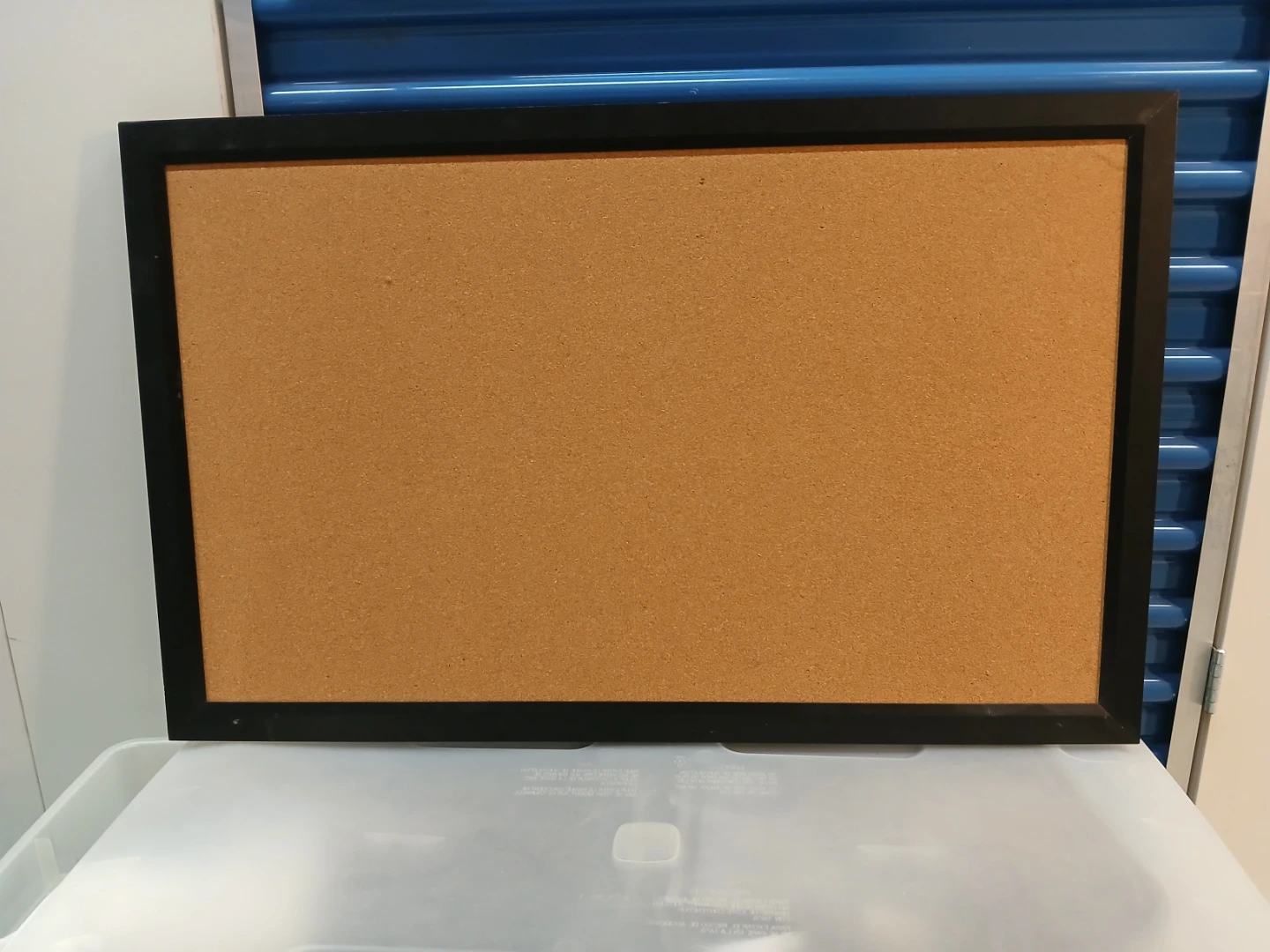 Cork Bulletin Board with Black Frame
