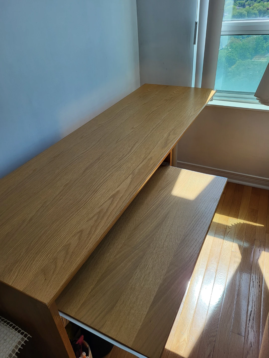 Wooden Desk with Pull-out Keyboard Tray - photo 2