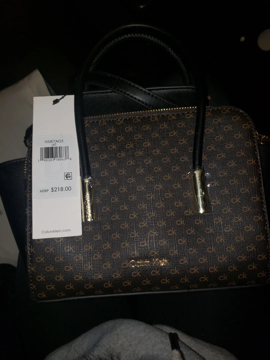 Calvin Klein Monogram Tote Bag