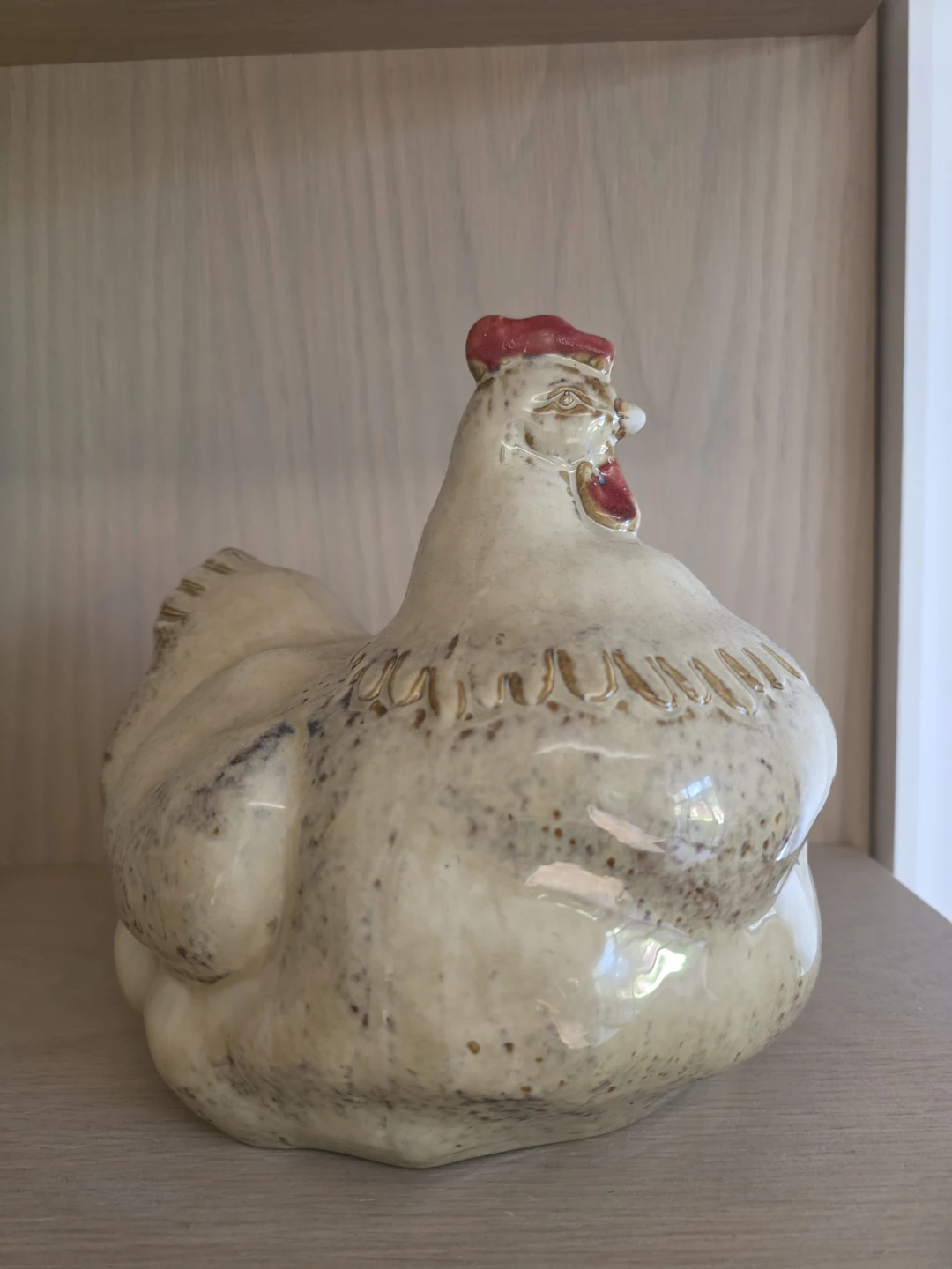 Ceramic Chicken Figurine