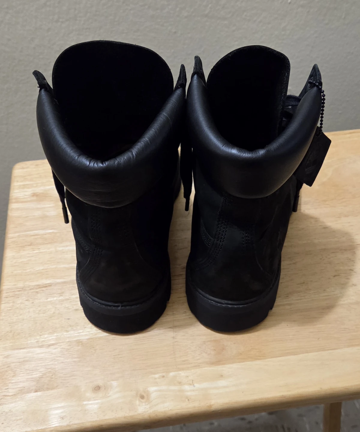 Timberland Black Nubuck Leather Lace-Up Boots - photo 3