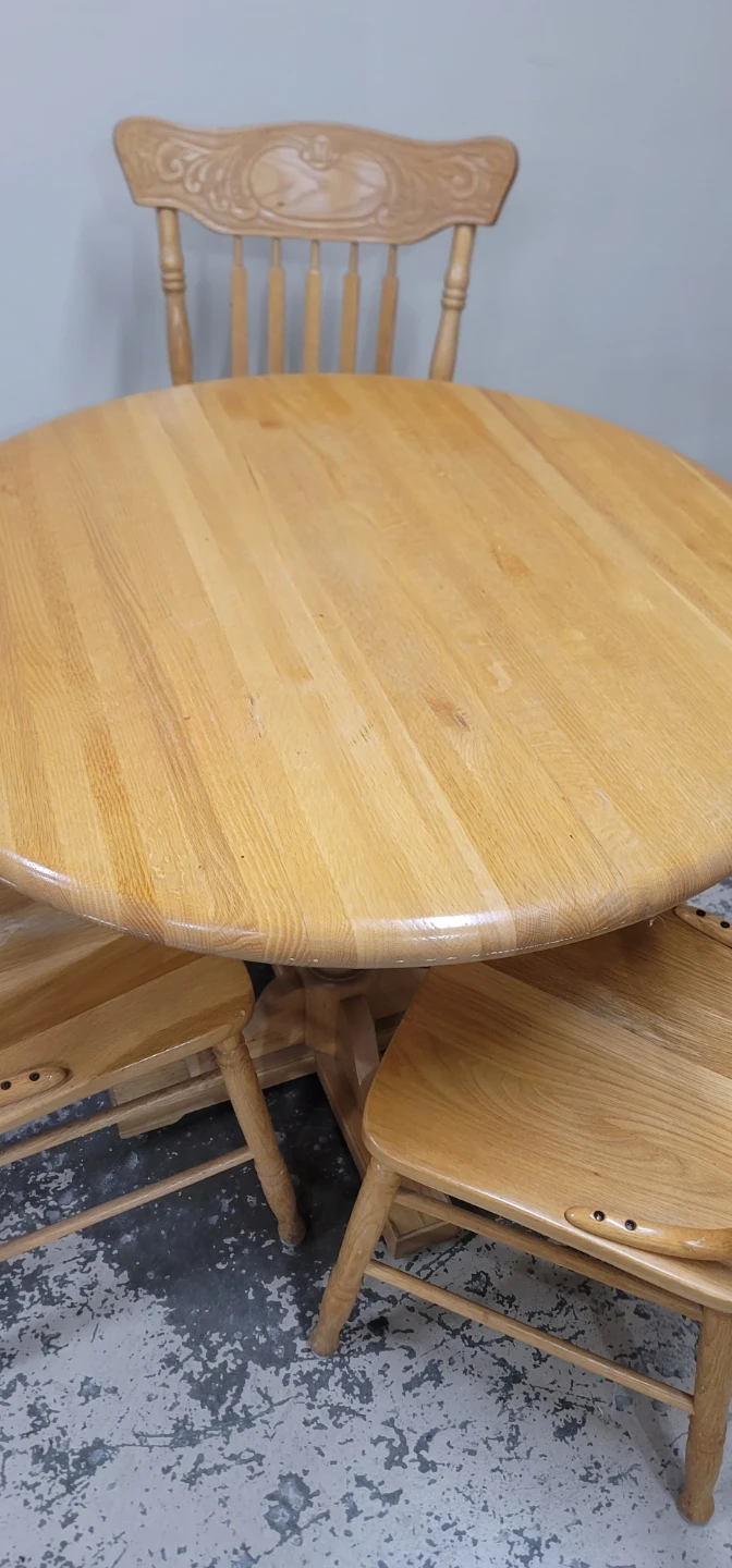 Wooden Dining Table Set with 4 Chairs - photo 4