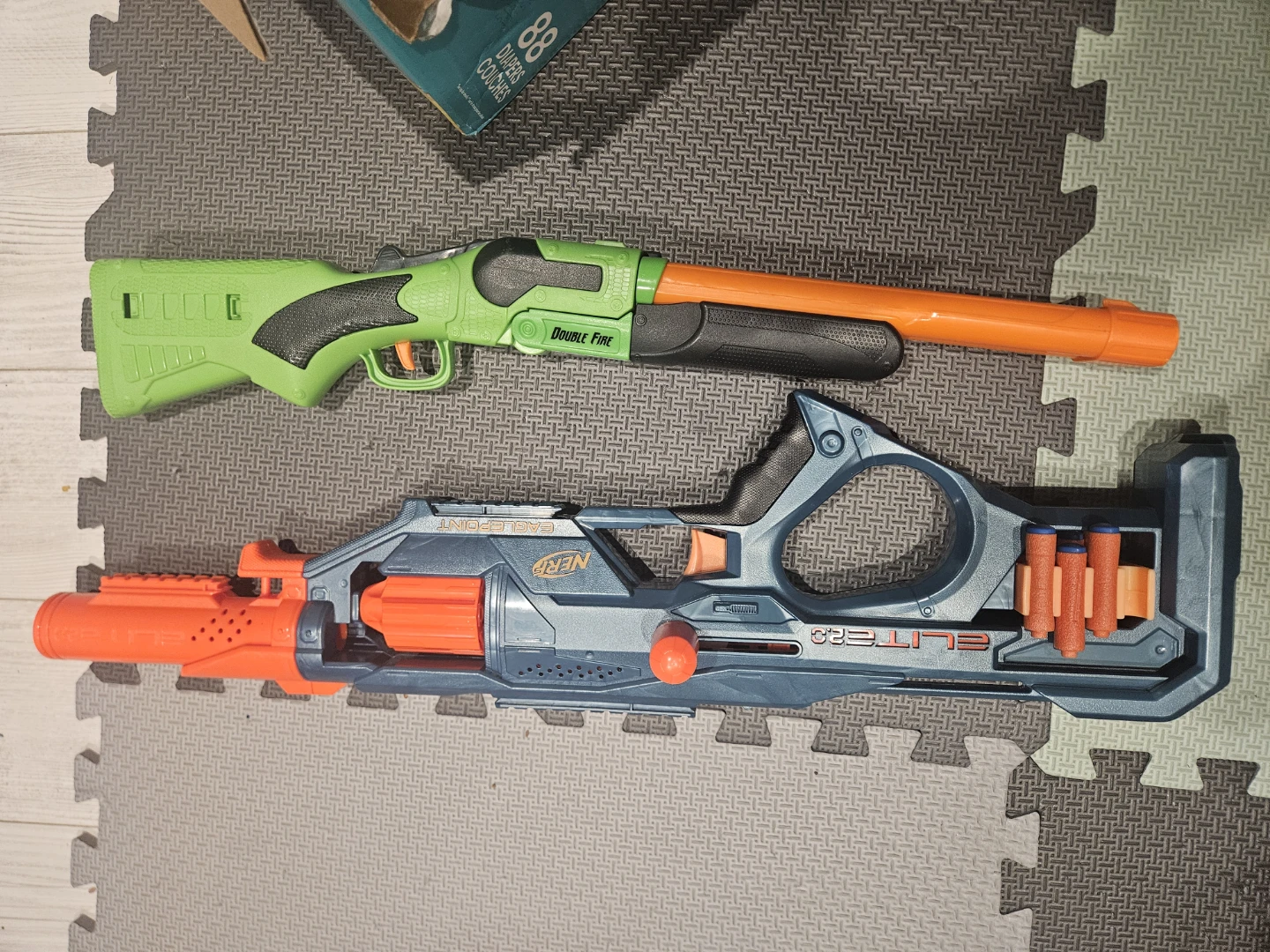Nerf Elite 2.0 Double Fire Blaster and another Nerf Blaster