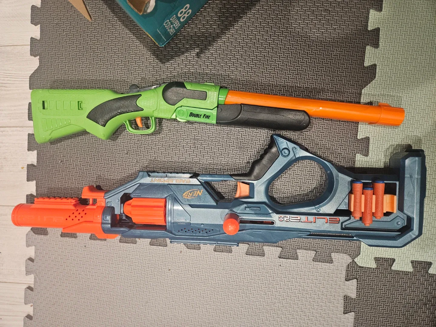 Nerf Elite 2.0 Double Fire Blaster and another Nerf Blaster