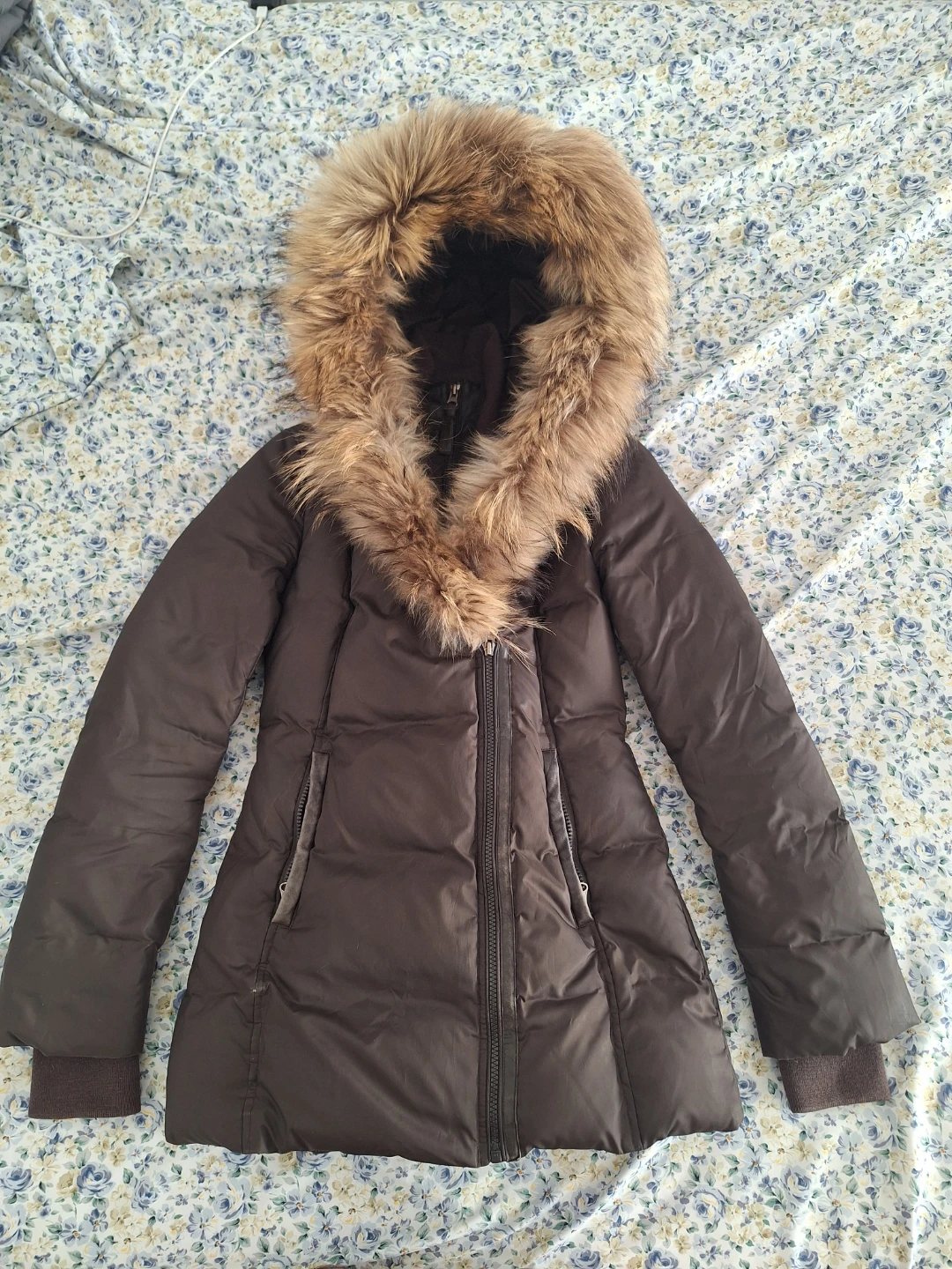 Mackage Down Puffer Coat with Fur Hood - XXS