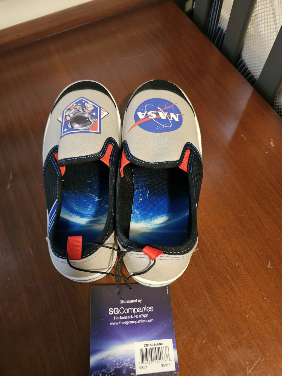 Kids NASA Slip-On Shoes - Grey Size 1 - photo 3