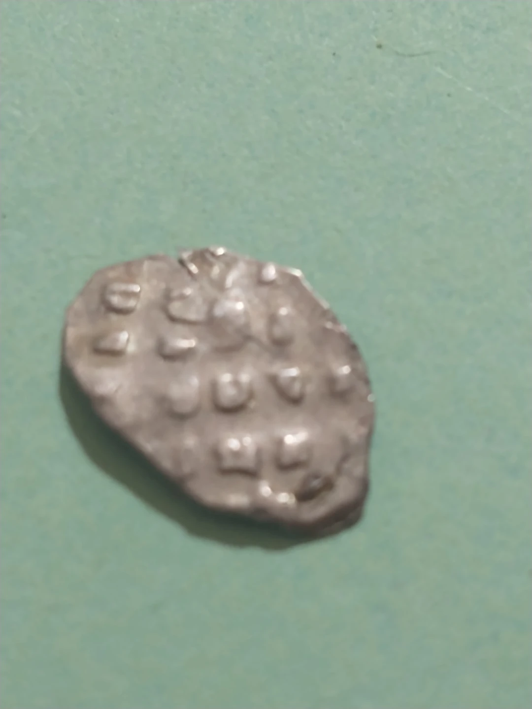 Vintage Irregular Shaped Silver Coin - photo 3